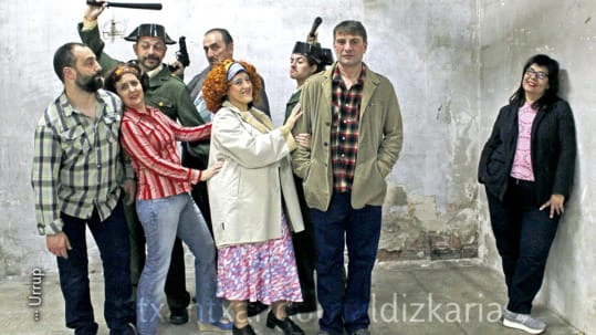 El grupo de teatro Urrup.